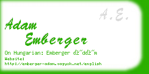 adam emberger business card